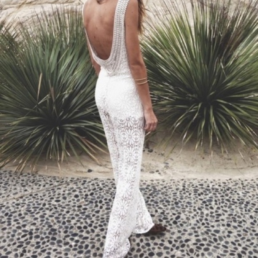 JEN’S PIRATE BOOTY•  LACE JUMPSUIT • SIZE S